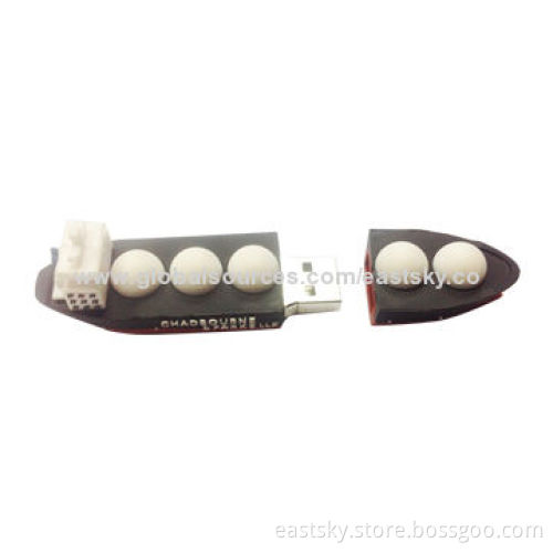 Promotional Ship Thumb Drive, Made of Soft PVC Material, OEM Orders are Welcome